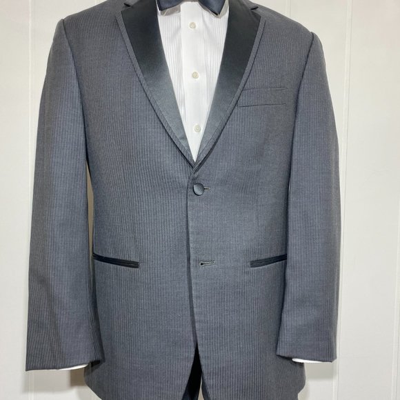 Perry Ellis Child Dark Grey Tuxedo Jacket (see other listing for pants) - Picture 8 of 9
